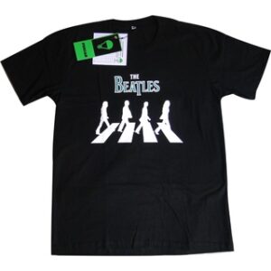 Camiseta Rock The Beatles Preta.